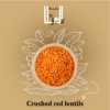 Crushed lentils