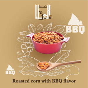 Roasted corn with BBQ flavor