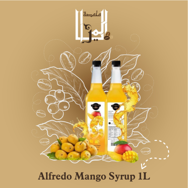 Alfredo Mango Syrup 1L, سيروب المانغو من الفريدو